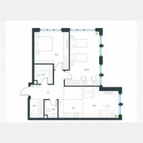 3-к. квартира, 75,2 м², 9/24 эт.